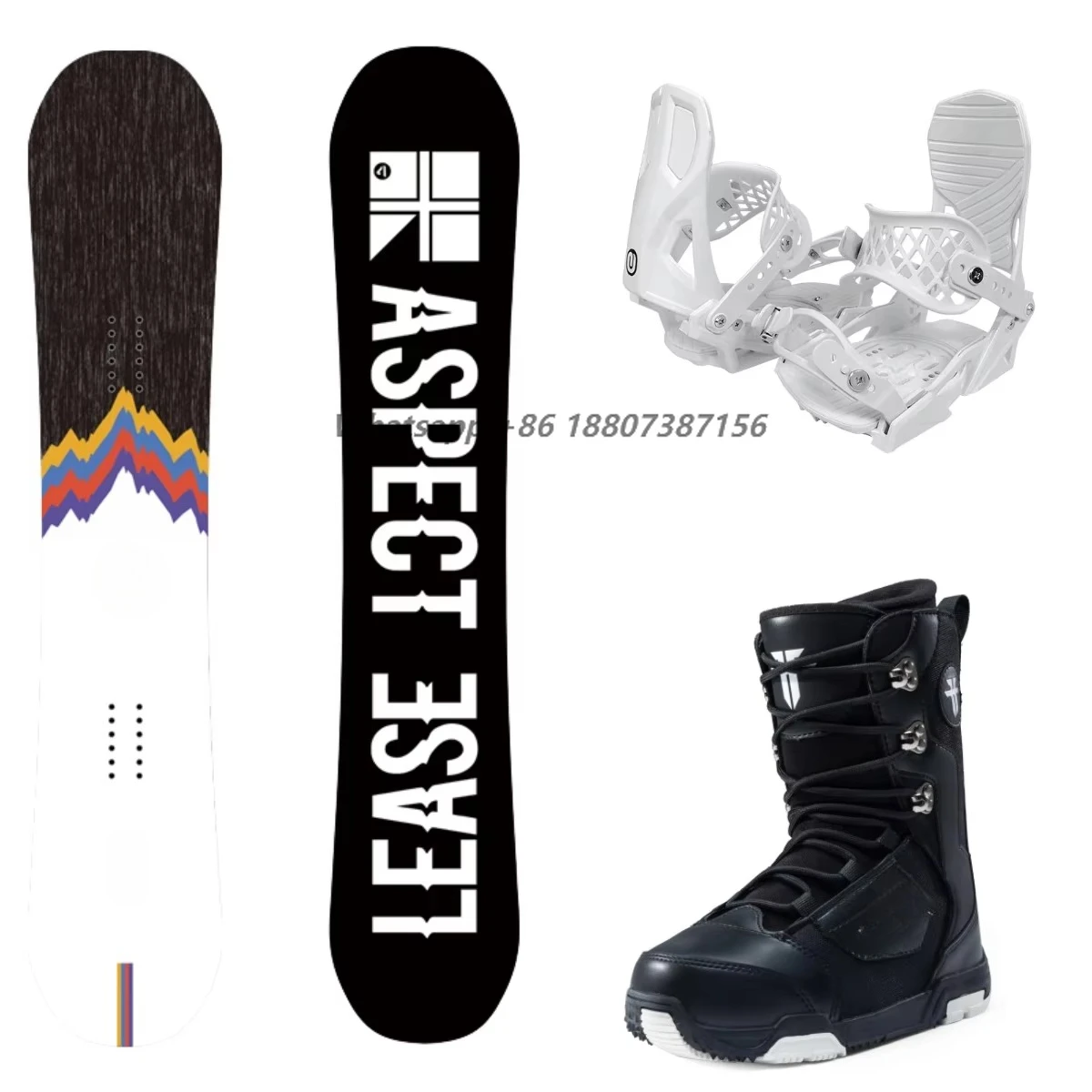 Maosen Full Set Snowboards with Bindings and Snow Boots for Snowboarding Winter Outdoors Activities