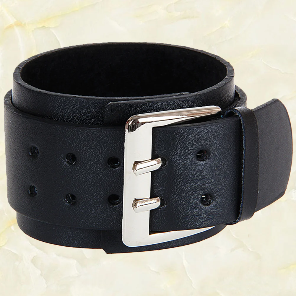 Pulseira de mão para homens, braceletes Big Buckle, europeu e americano