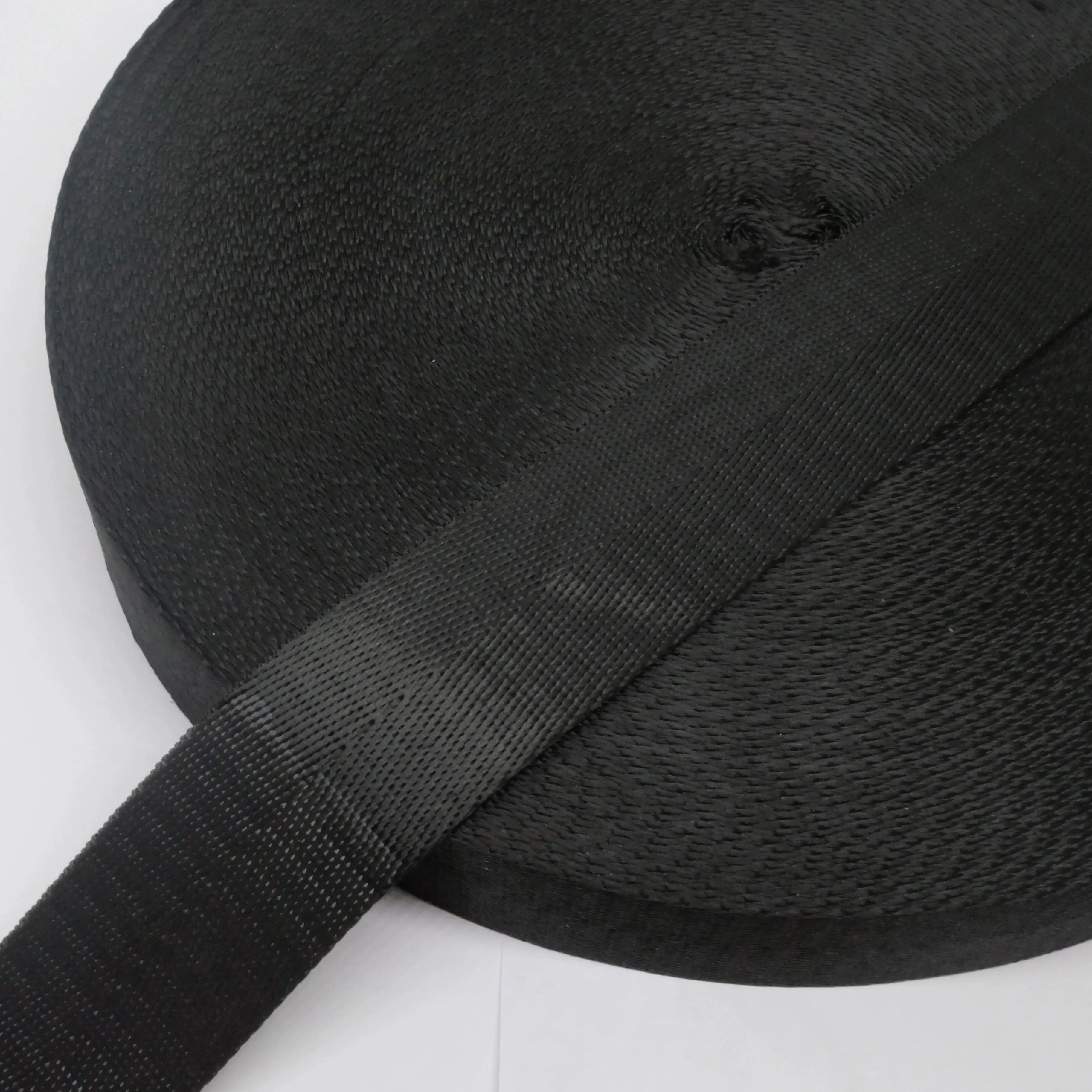 4.5 meters or 9 meters long, 25 millimeters wide, herringbone black polyester webbing, backpack strap DIY sewing accessories