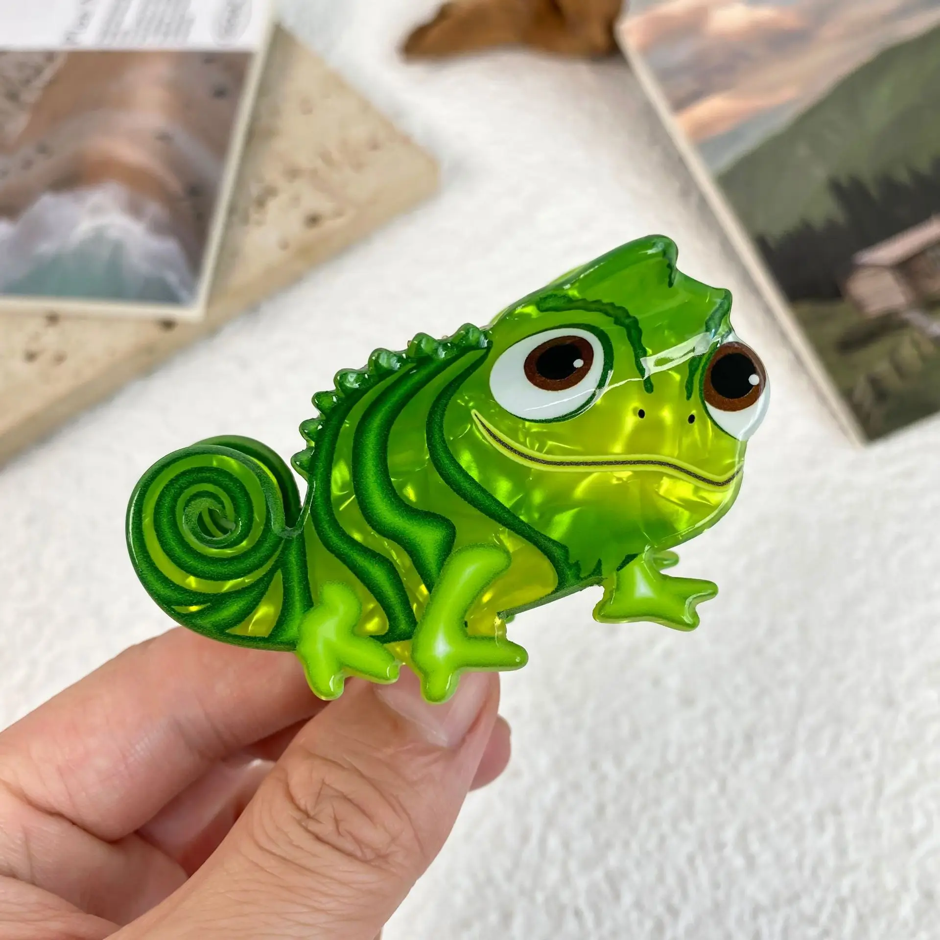 Refreshing World Dinosaur Hair Claw Clips Claw Cartoon Cute Acrylic Hair Claw Clips Hair Accessories for Women Girls