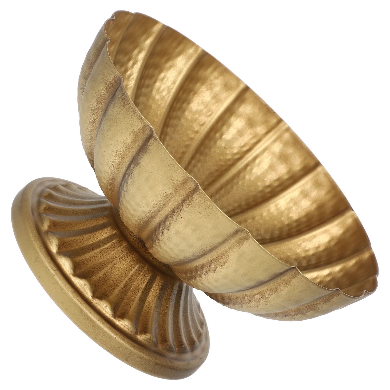 

Wrought Iron Vase 23W5036GT 18 Inch Copper Planter Pots Indoor Outdoor Decor Roman Flower Pot Vintage Style Plant Container