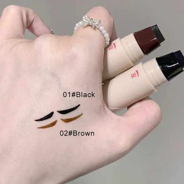 Lazy Integrated Eyeliner Stamp Dual-Head Rotatable Precise Outline Seal Lasting Waterproof Fast Drying Liquid Eye Liner Pen 2