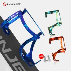 LUNJE Bicycle Bottle Cages Colorful Aluminum Alloy MTB Road Bike Water Bottle Holder Bottle Cage Cycling Accessories