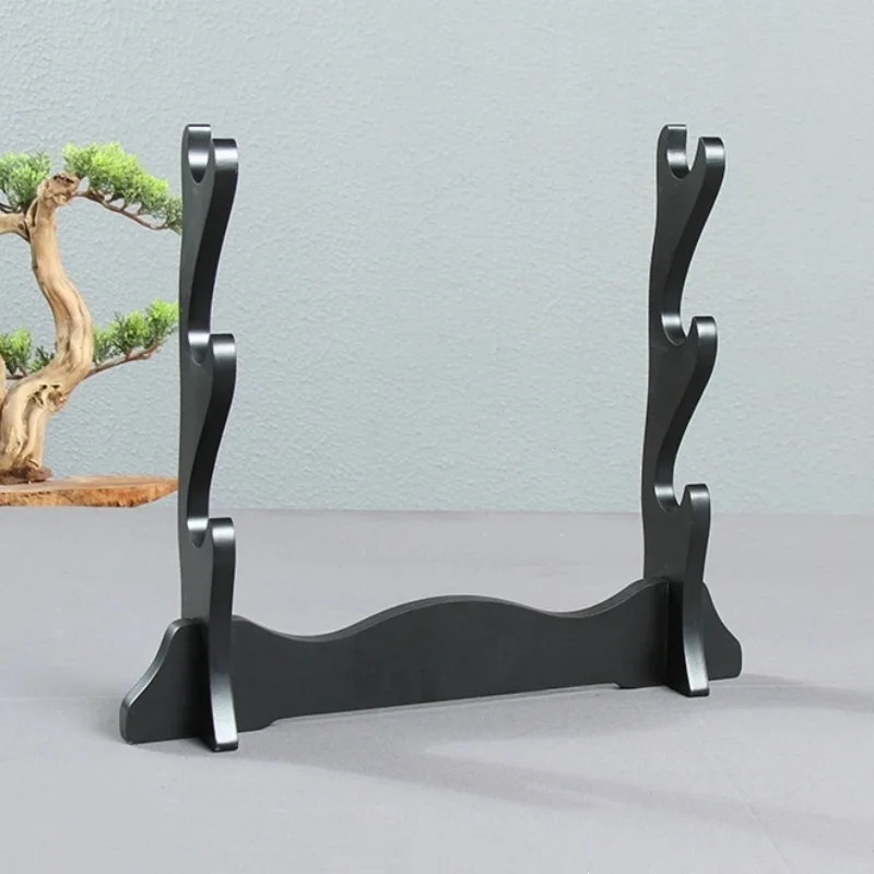 1/2/3layer Katana Shelf Support Wooden Sword Rack Display Stand Floor Japanese Katana Sabre Shotgun Holder House Decor Organizer