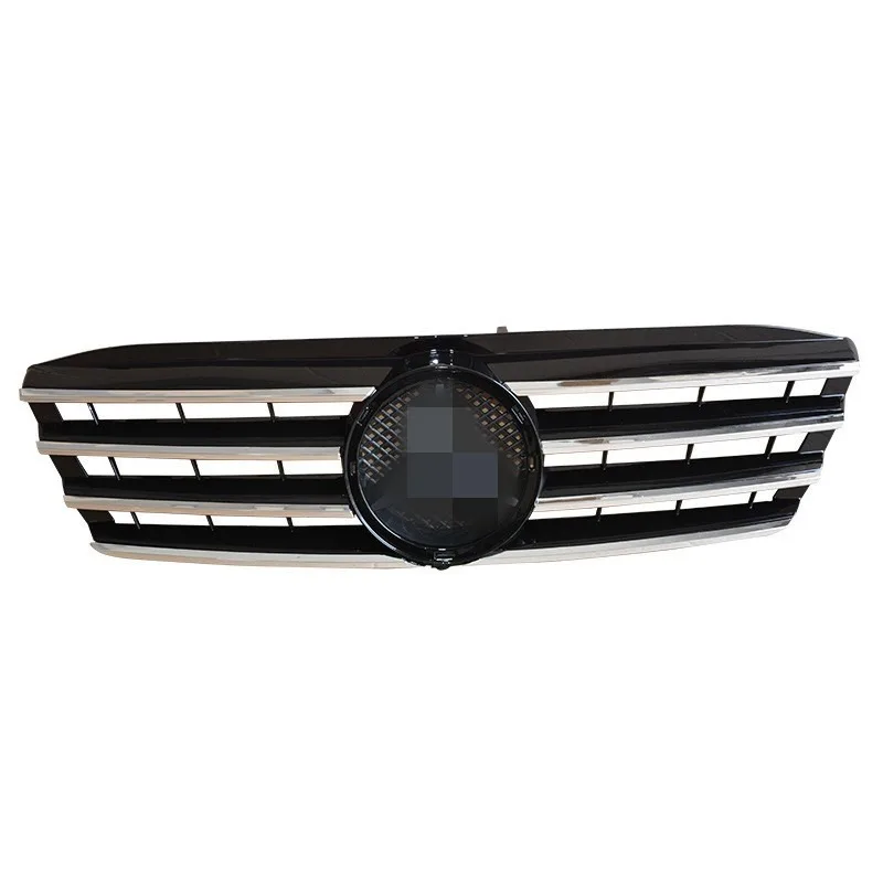 

For 2000-2007 Mercedes-Benz W203 C-Class Large Emblem Modified Black Front Bumper Grille