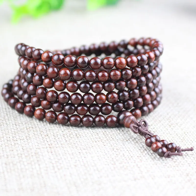 Factory Wholesale India Pterocarpus Santalinus Prayer Beads216Bracelet Buddha Beads Pieces Beads4/5mmHigh Density Old Materials