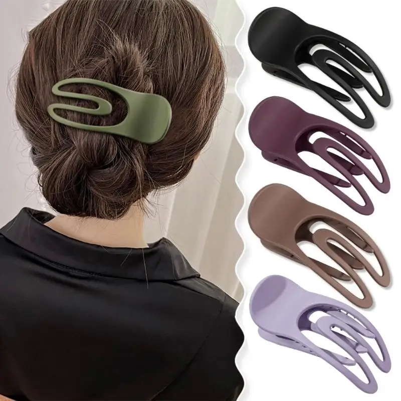

R1WE Elegant Hair Claw Large Ponytail Holder Delicate Barrettes Strong Hold Hairpin