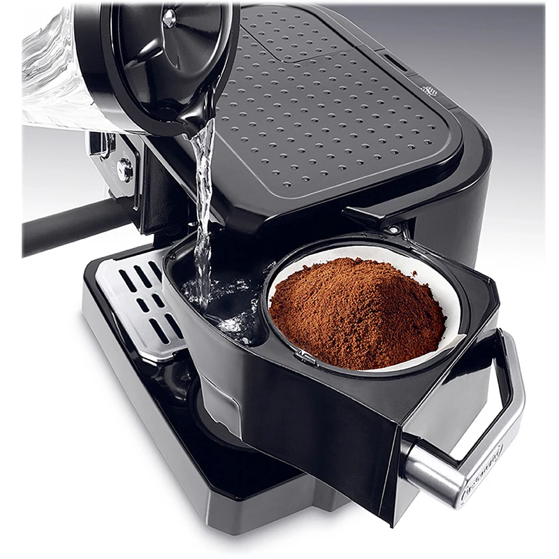 Máquina de café do agregado familiar uma peça bomba filtro gotejamento italiano americano pote de café a vapor