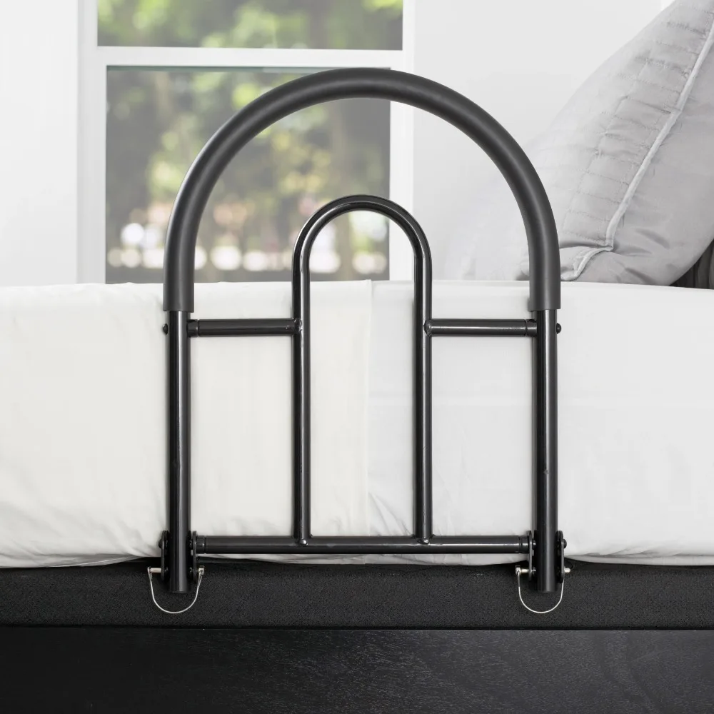 

Portable Folding Bed Handle + Padded Pouch,Bedside handrails, guardrails, stand up aids, grip design,Suitable for the elderly