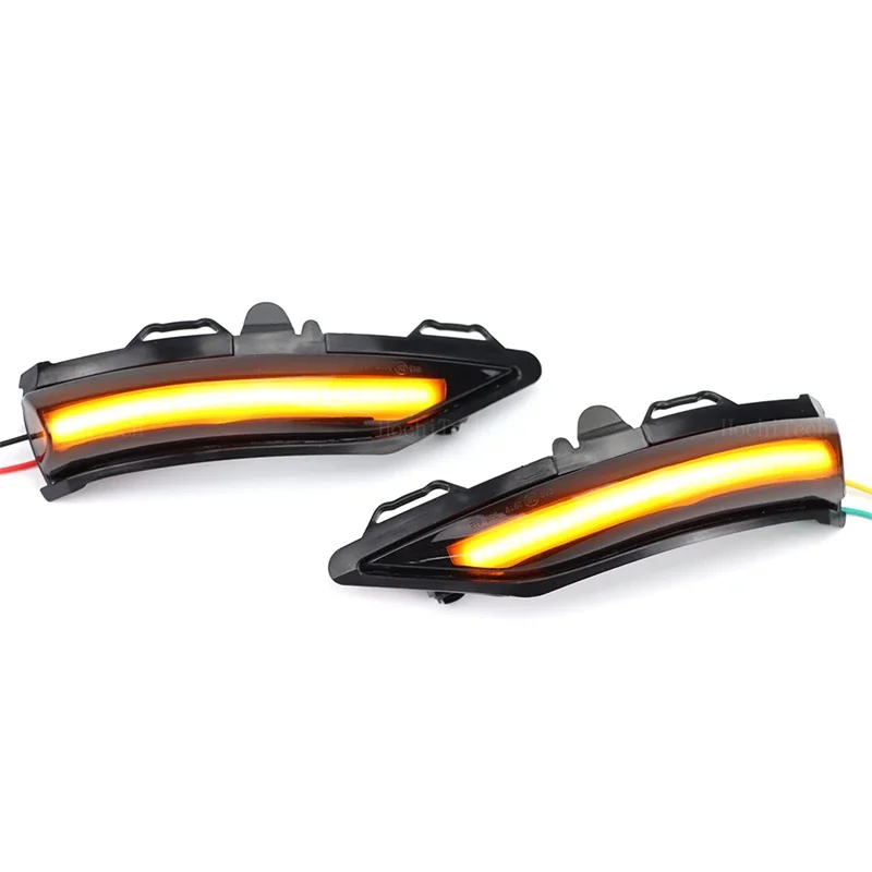 مصباح إشارة انعطاف ديناميكي LED مدخن ، مرآة جانبية ضوء وامض لفورد فييستا ST Line MK8 Puma Crossover ST-1.8 #5