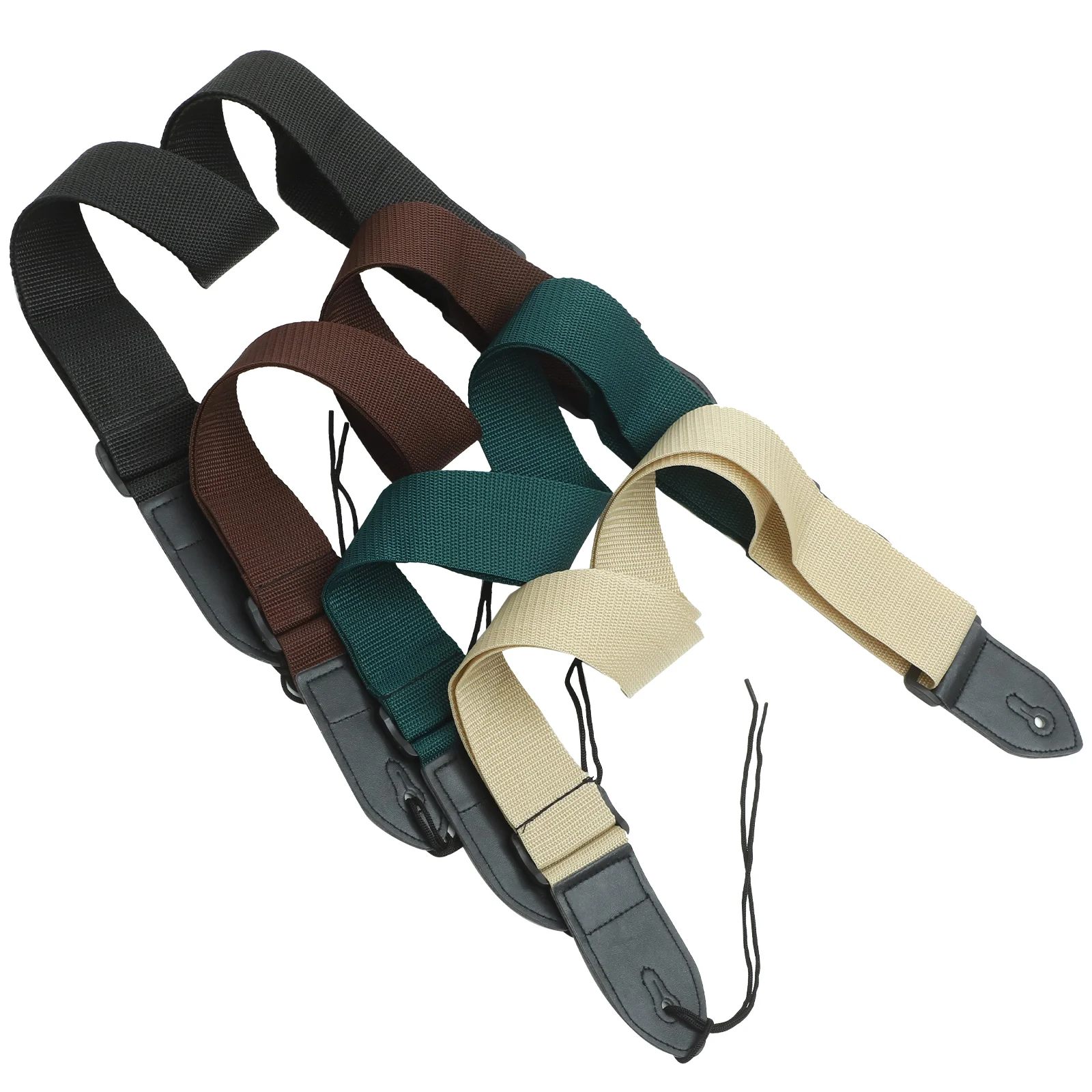 

4 Pcs Acoustic Guitar Straps Shoulder Belt Parts Replacement Bass Sling Polyester Ukulele