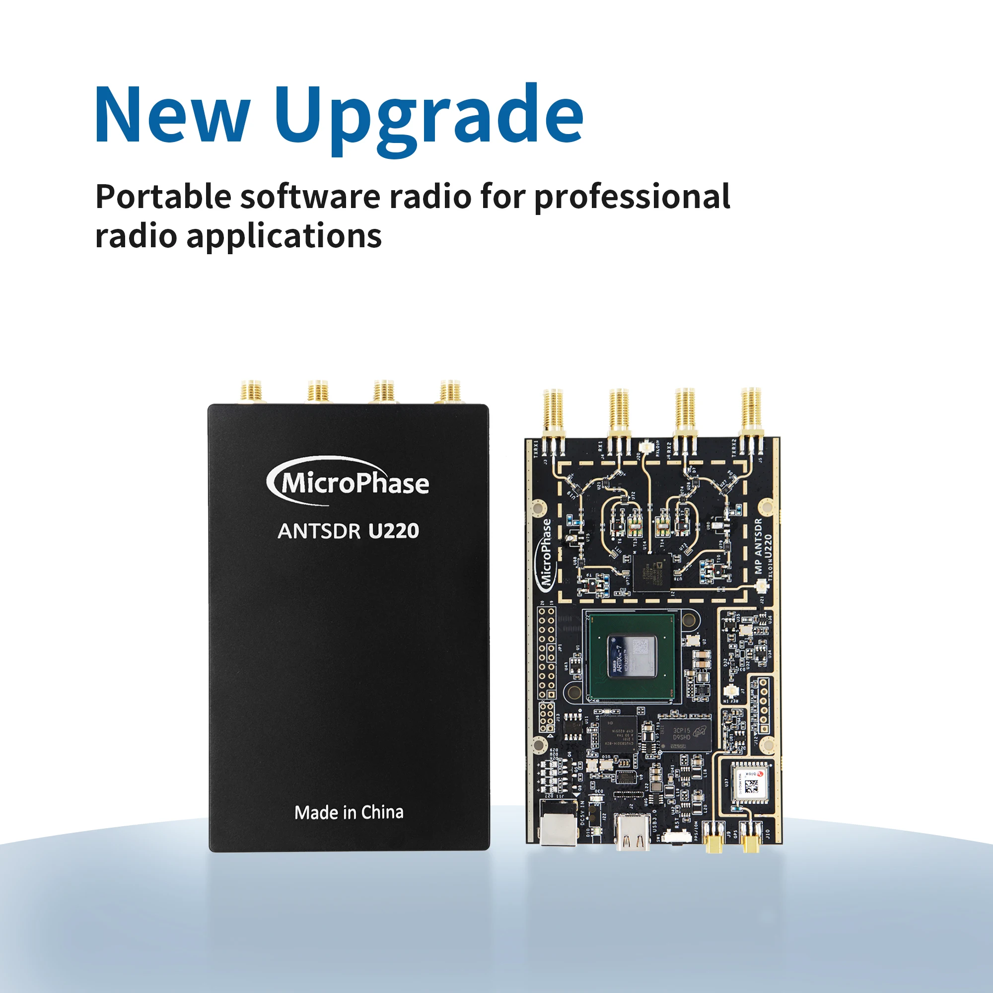 MicroPhase Software Defined Radio Demo Board 70MHz-6GHz SDR USB3.0 ADI AD9361 AD9363 SDR USRP UHD ANTSDR U220