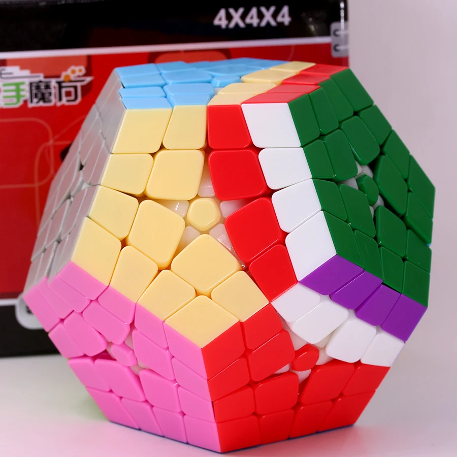 SengSo Megamin x 4x4 V2 Magic Cube Kilominx Dodecahedron ShengShou Professional Educational 12 Faced Magico Cubo Puzzle Toy Game