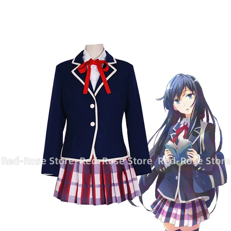 Anime Yukinoshita Yukino My Youth Romantic Comedy Is Wrong, As I Expected Teen SNAFU Cosplay Costume Wig School Uniform Hallowen