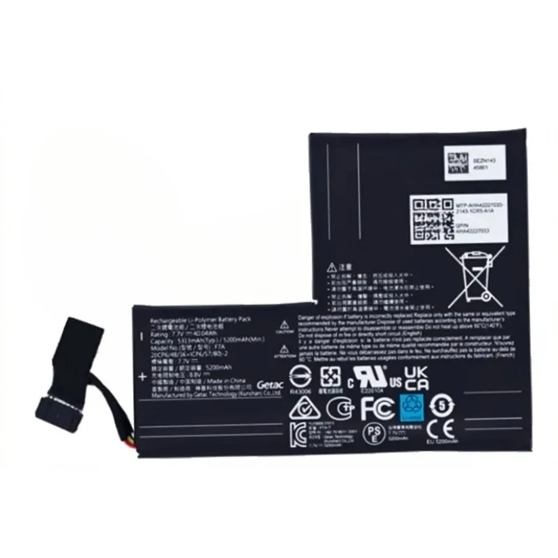 

F7A 5200mAh 7.7V Li-polymer Replacement Battery for Handheld Gamepad Controller Rechargeable Batteries Accessories