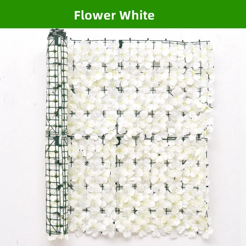 Искусственный цветочный забор, водонепроницаемые лепестки, устойчивые к УФ-излучению, украшение для свадьбы, двора, сада