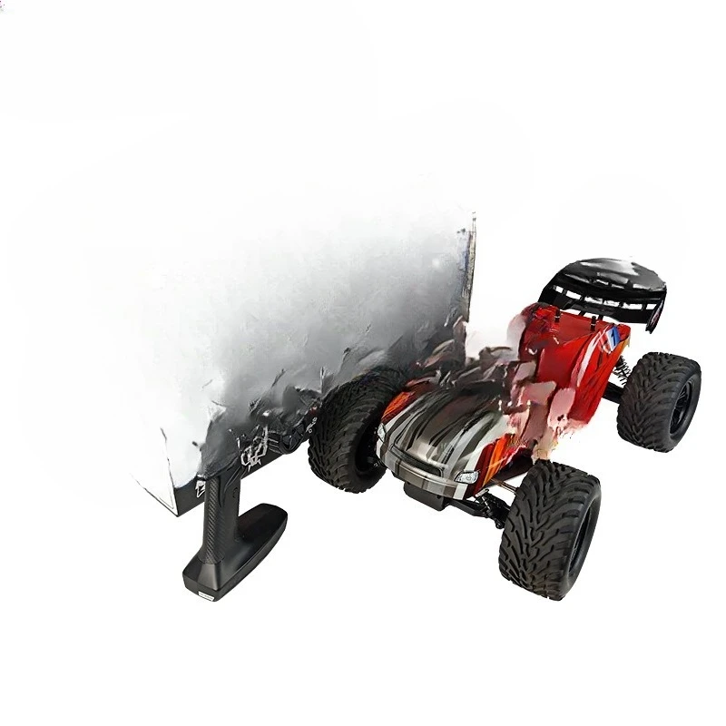 Single speed remote control four-wheel drive oil-driven model car