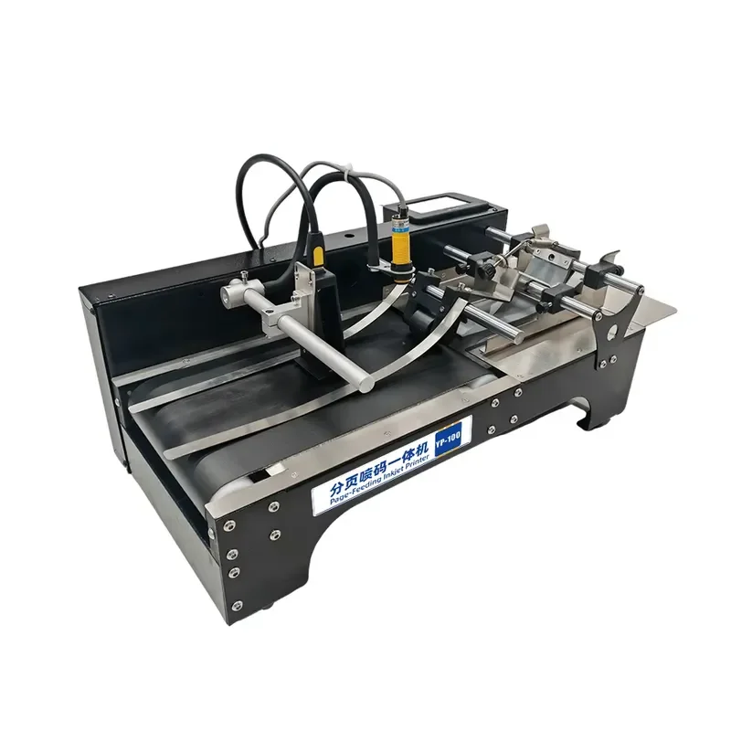 Industrial Automatic Mini Inline Coding Machine with Feeder for Food Seed Bags Boxes Date Batch Code Printer