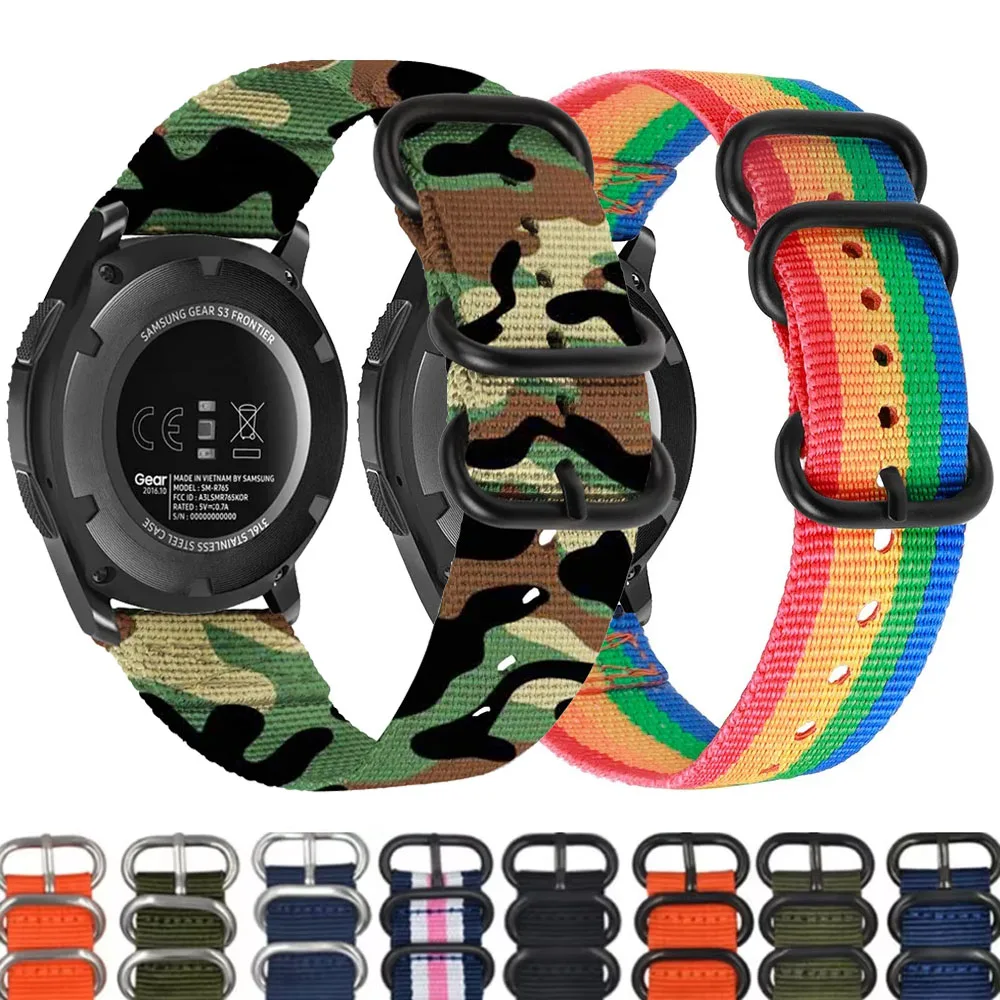 22 ミリメートルナイロンストラップ Huawei 社腕時計 5/4/3/GT5-4 プロ 46 ミリメートル/ギャラクシーウォッチ 3/ギア S3 ブレスレットブレスレット時計バンド Amazfit GTR 4 47 ミリメートル
