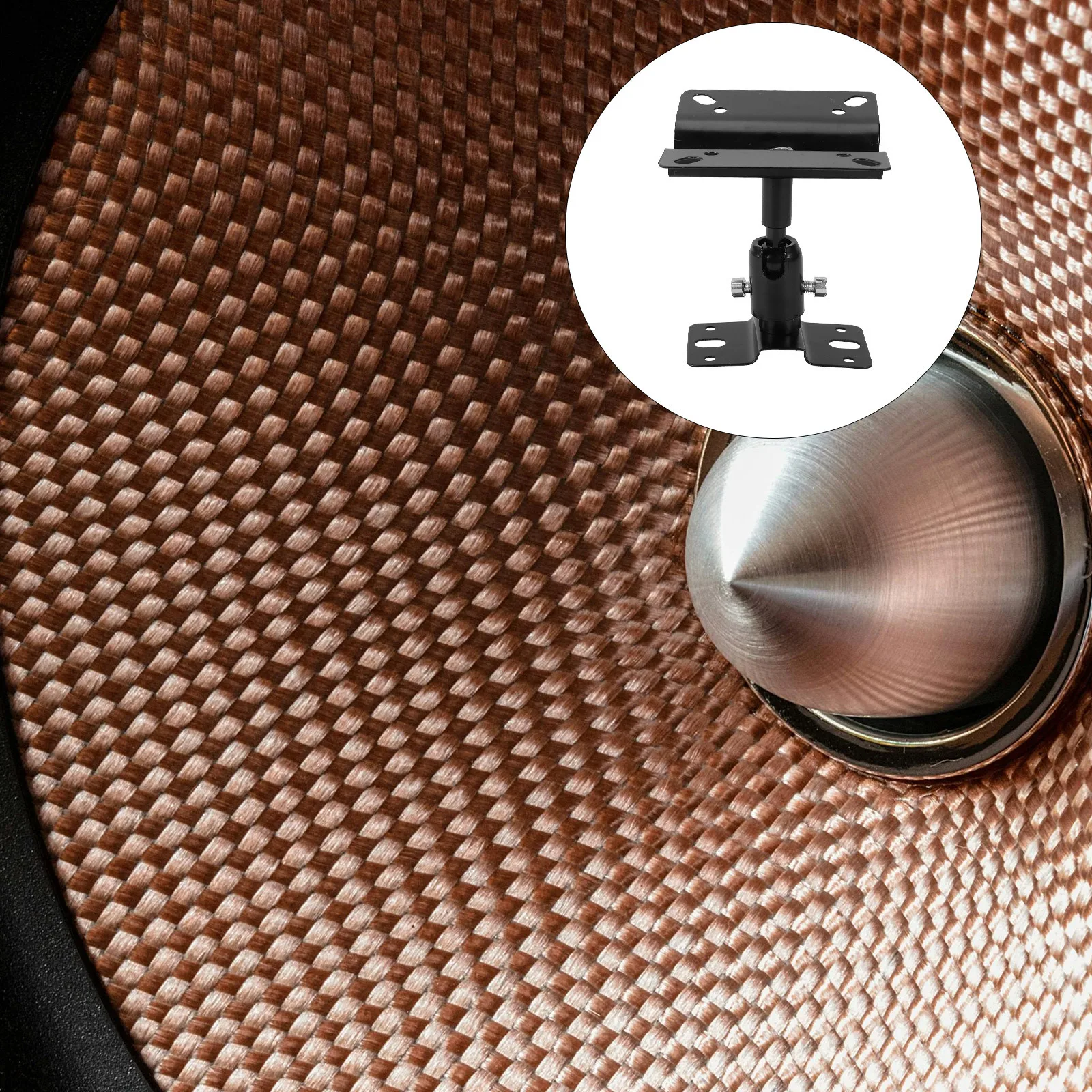 

1Set Speaker Wall Mount Zinc Alloy Space-Saving Audio Bracket for Surround Sound Immersive Experience Multiple Angle