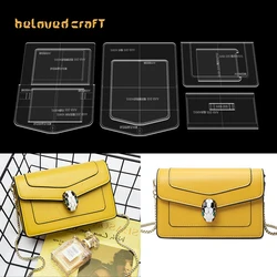 BelovedCraft-Leather Bag Pattern Making with Acrylic Templates for Women's single-shoulder crossbody bag, clutch bag