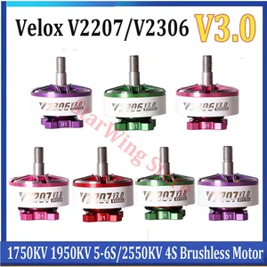 T-Motor Velox V2207 / V2306 V3 1750KV 1950KV 2050KV 6S / 2550KV 4S Motor Tanpa Sikat untuk Drone Gaya Bebas FPV Suku Cadang DIY 10 penjualan terbaik 2306 motor tanpa sikat - №