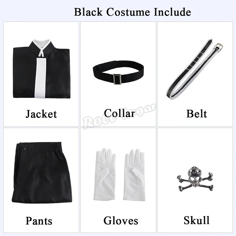 Anime Tenjiku gang Izana Kurokawa cosplay costume jacket pant red uniform kakucho Hitto ran Haitani black outfit image 6
