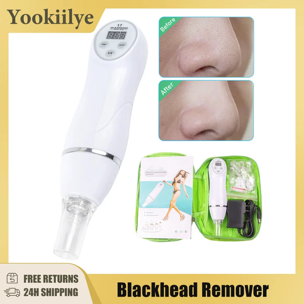 

Digital Diamond Microdermabrasion Vacuum Blackhead Cleaner Facial Acne Marks Removal Machine Deep Cleaning Pores Skin Care Tool