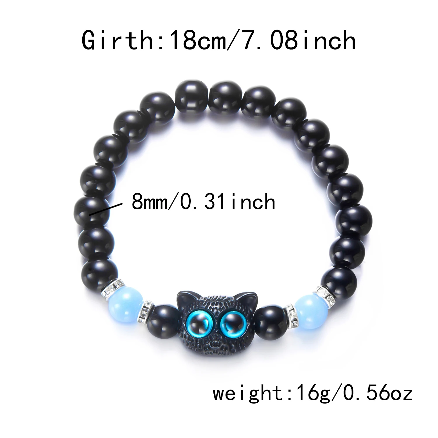 Neue Design Cartoon Big Eye Katze Leuchtende Halskette für Frauen Trendy Cartoon Schwarze Katze Anhänger Halskette Freundschaft Schmuck Geschenke – Detail 18