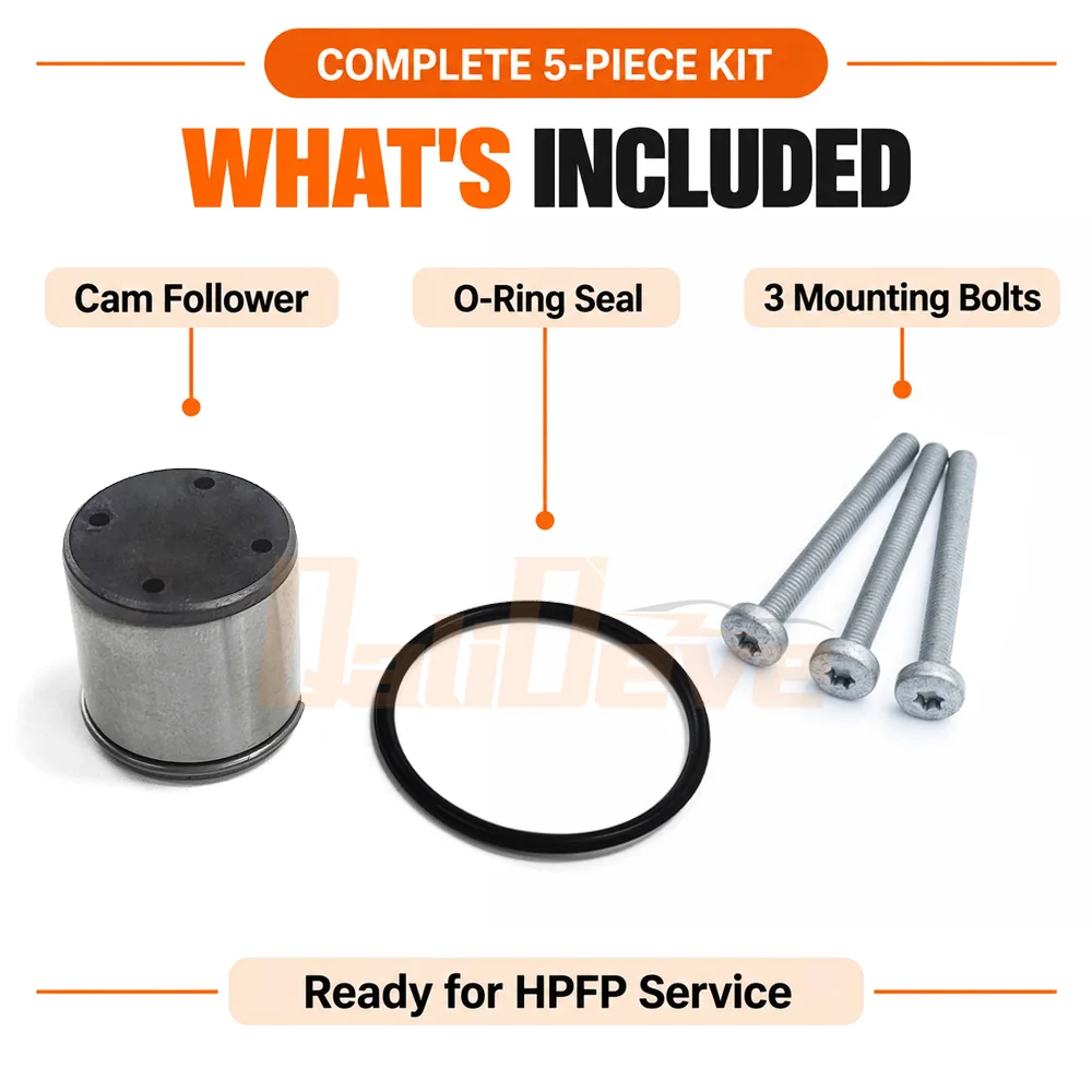 1/3/5 Set 06D109309C HPFP Cam Follower Tappet O-Ring Kit 06D109309F for VW Golf Mk5 R Mk6 Audi A3 A4 2.0T FSI EA113 Engine Parts