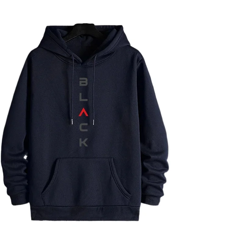 Preto carta impressão agasalho + calças moda lazer esportes urbanos conjunto 2025 outono/inverno nova chegada