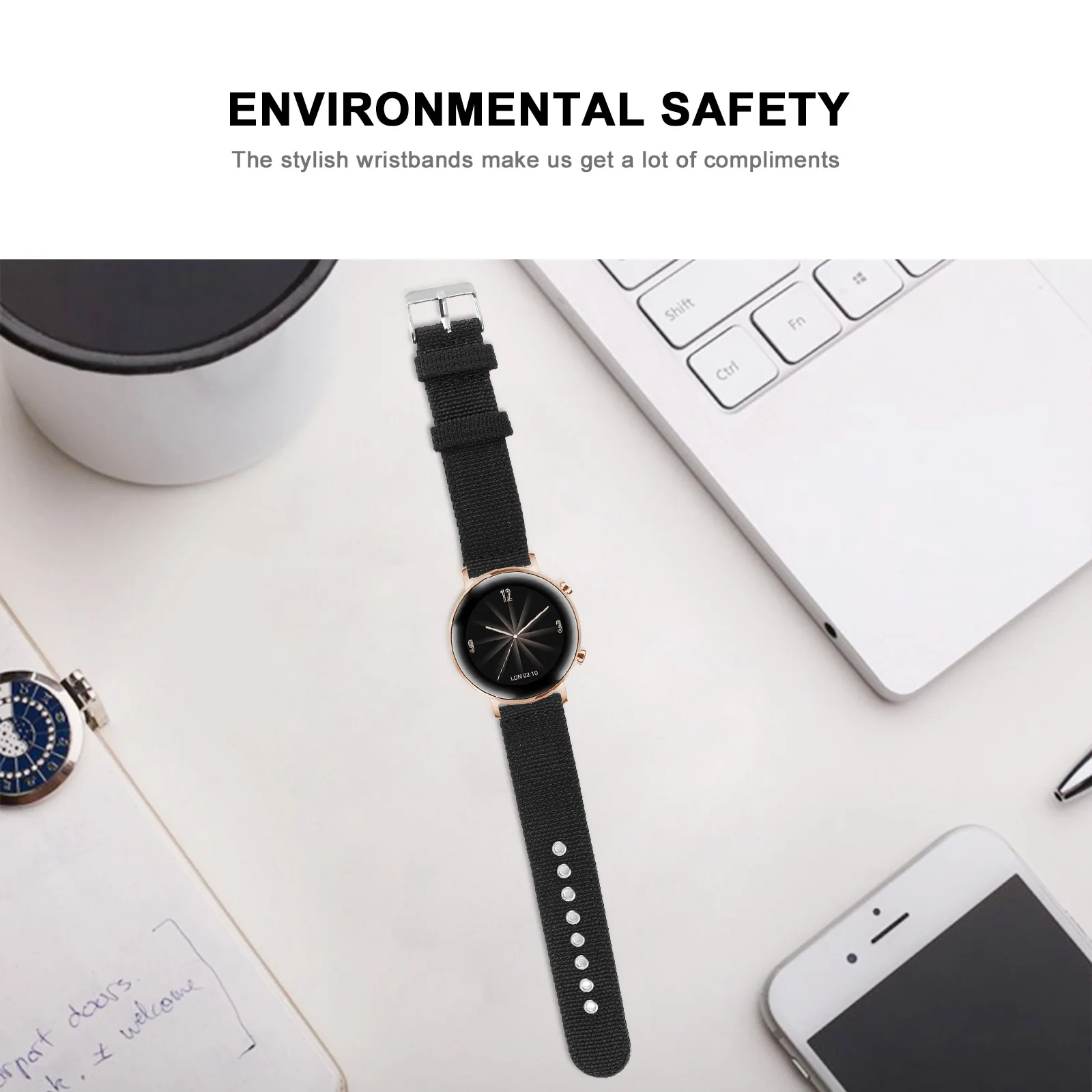 

Premium Nylon Wristband for Watch Gt1 2 Easy Install Fashionable Quick Release Watch Strap Suitable for Daily Business