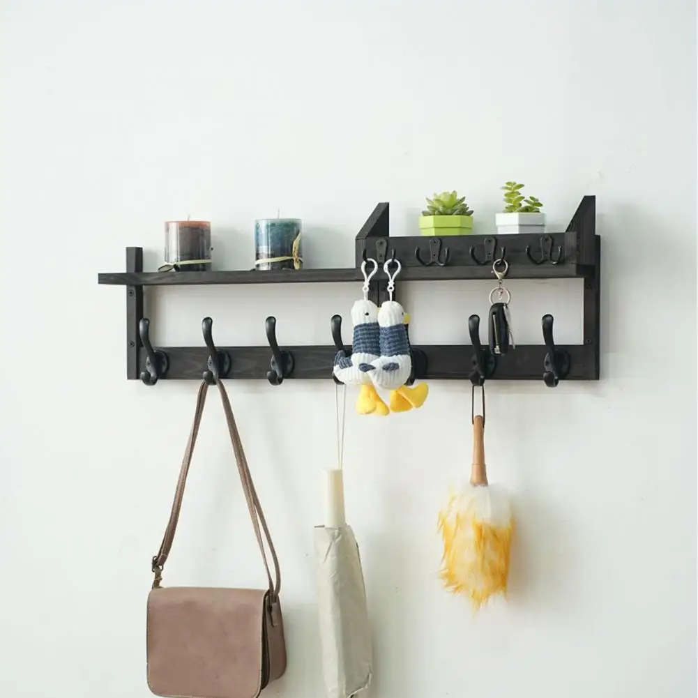 رف تخزين مثبت على الحائط مع أرفف رف معطف ريفي مثبت على الحائط مع حامل بريد رف مدخل 4 في 1 للغرفة