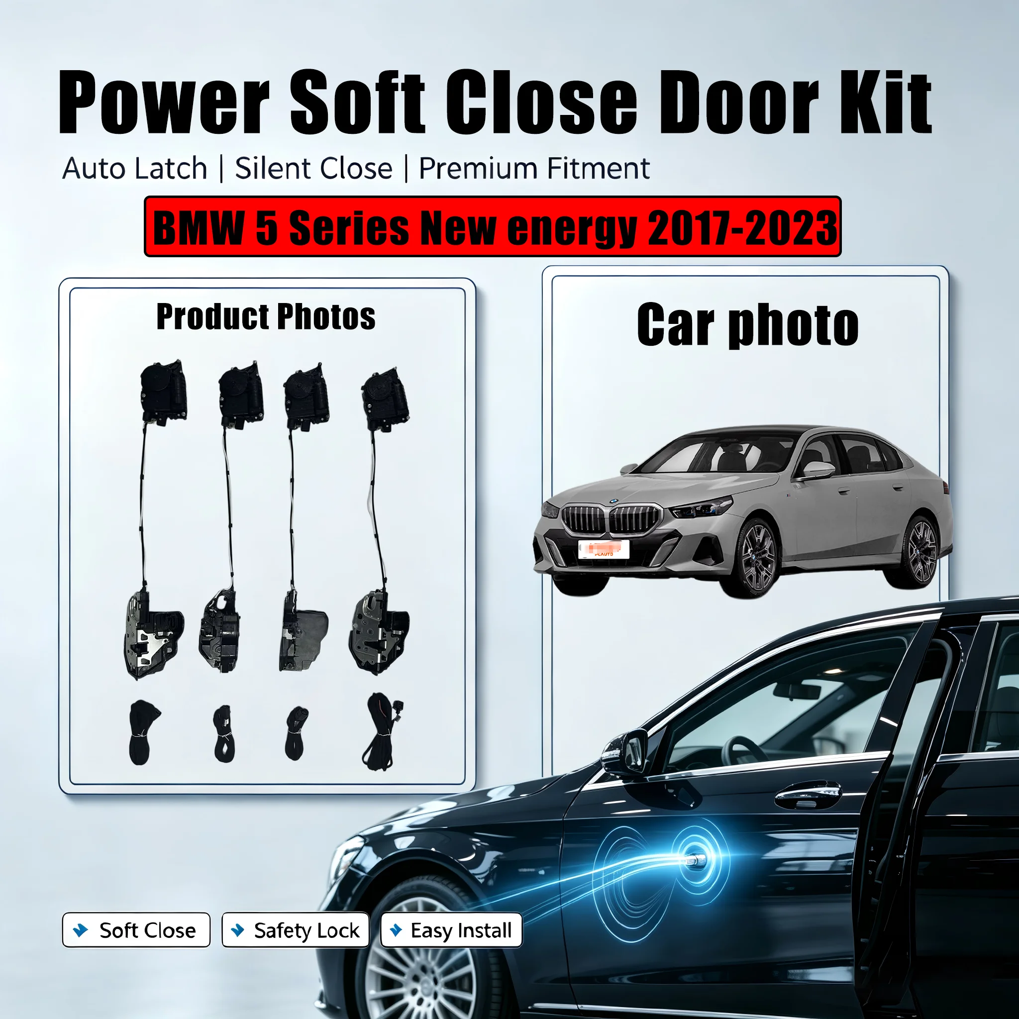 Xcar for BMW 5 Series New energy 2017-2023  Car OEM Automatic Soft Close Door Electric Suction Kit Auto Power Closing
