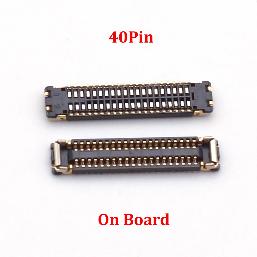 10pcs LCD Display FPC Connector On Board For OPPO A15/A15S/REALME C11/C12/C15/NARZA 20/NARZO 30 Screen Plug 40pin