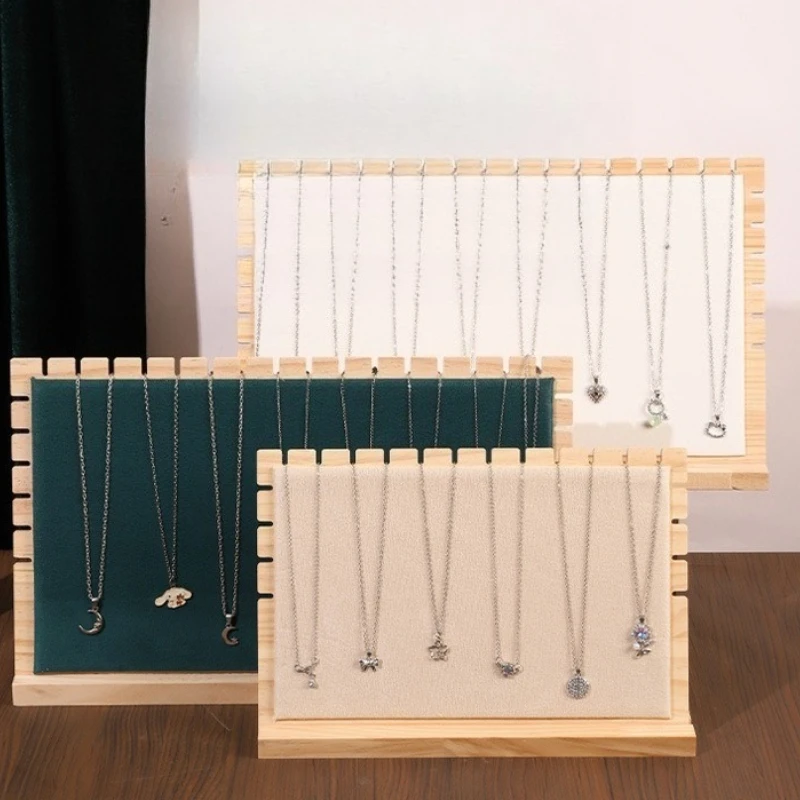 

1PC Jewelry Display Stand Card Slot Necklace Bracelet Hanger - Black Off White Versatile for Sweater Chain Jewelry Holder