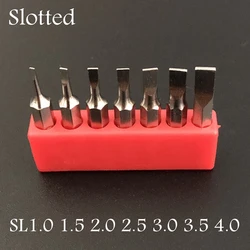 H4×28mm Slotted 1.0/1.5/2.0/2.5/3.0/3.5/4.0 Screwdriver Bits set  4mm 3/25 inch hand tools key iphone call phone Repairing