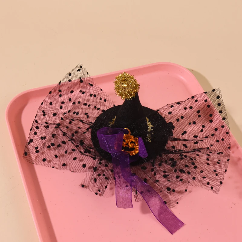 1PCS Halloween Pumpkin Hat Duckbill Clip Accessory Prop Costume Hair Accessory for Party And Masquerade