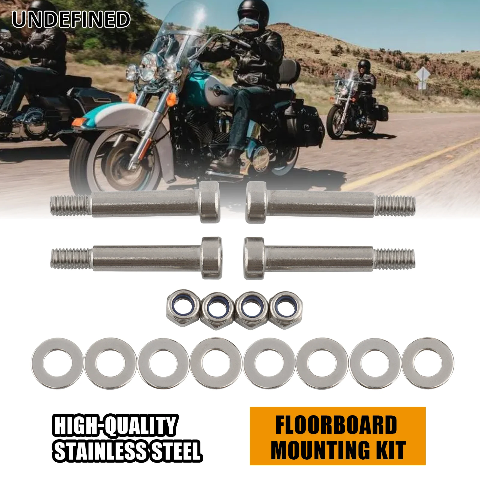 Motorcycle Footrest Pedal Pads Bolt Floorboard Mounting Kit fits for Harley Touring Road Electra Street Glide Road King Softail