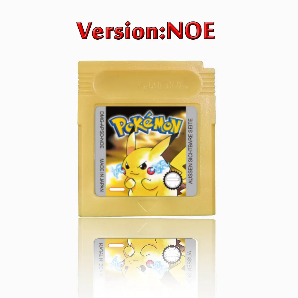 Pokemon 16 Bit Video Game Console Cartridge GBC Game Card Pokemon Series Blue Crystal Gold Green Red Silver Yellow USA Version image 3