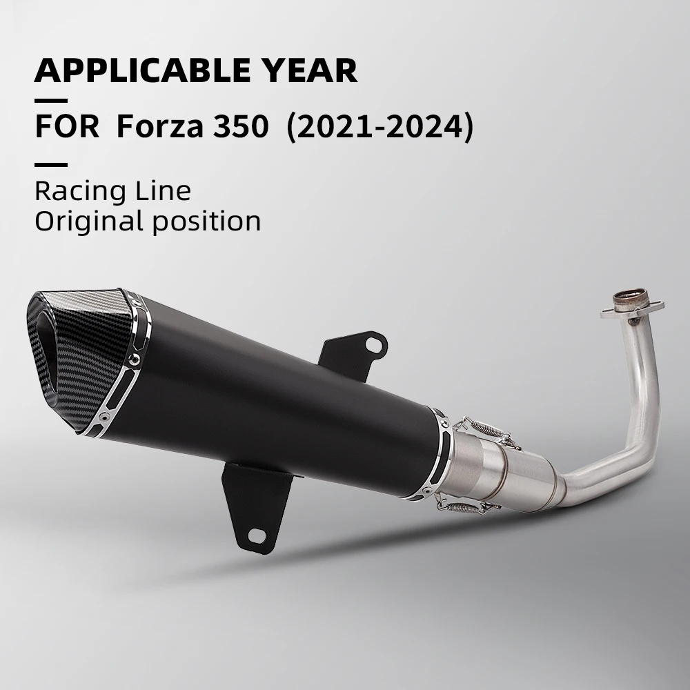 

suitable for forza350 FORZA350 ADV350 NSS350 Full System Motorcycle 60mm Exhaust System Muffler 2021-2024