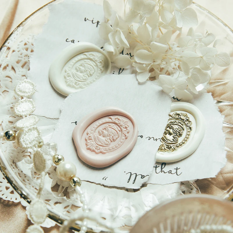 3D Embossed Vintage Flowers Sealing Stamp Butterfly Wax Seal Stamp For Cards Envelopes Wedding Invitations Gift Packaging