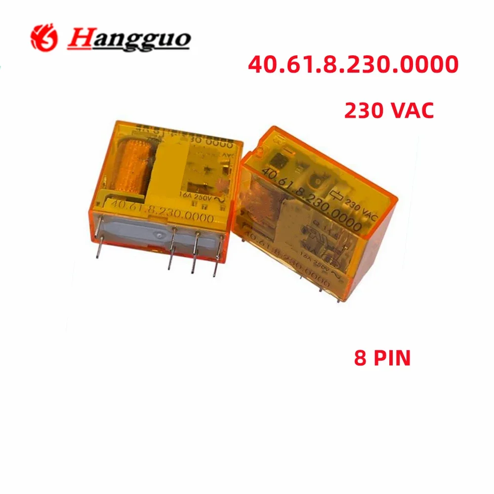 Original 40.61.8.230.0000 40.61 40.52.8.230.0000 230VAC 8-PIN  16A 8 pin one open and one close contact Relay