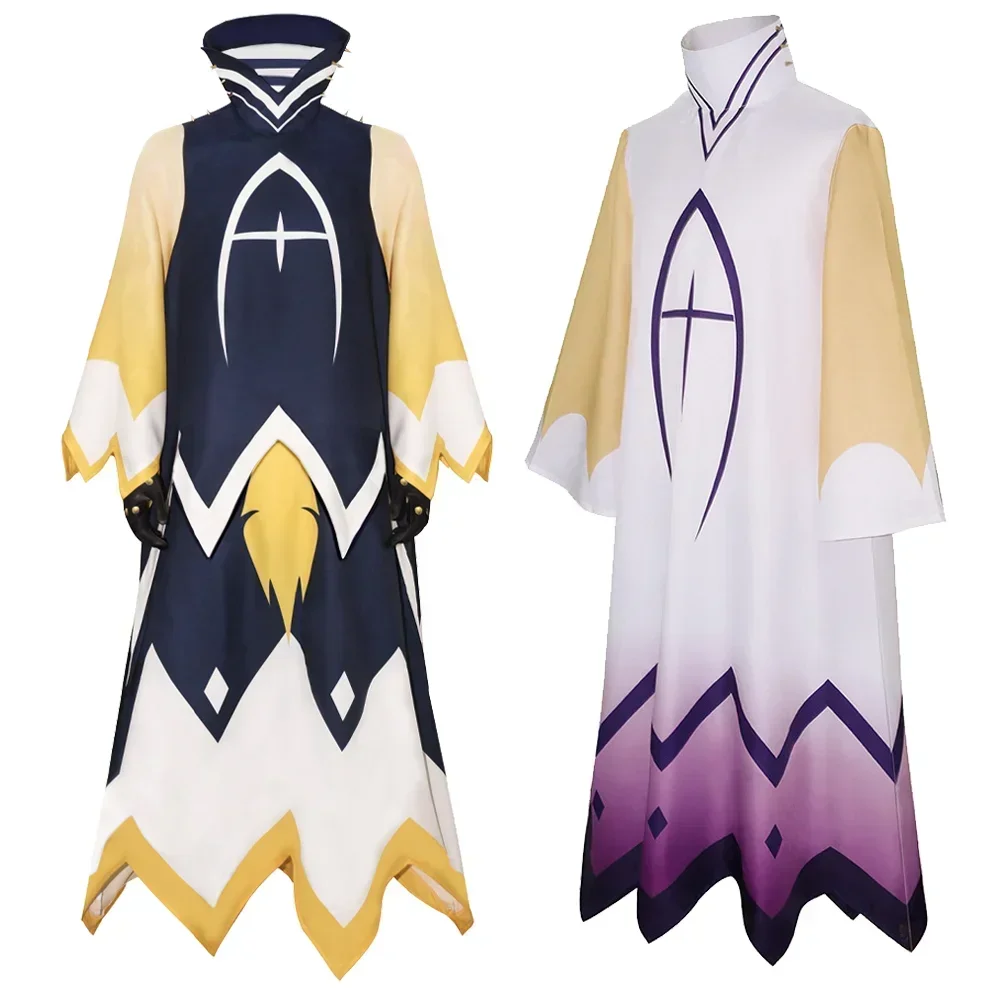 

Anime Hazbin Adam Cosplay Angel Costume Adult Male Cloak With Gloves Dress Suit Halloween Carnival Cos Clothes Disguise Outfits