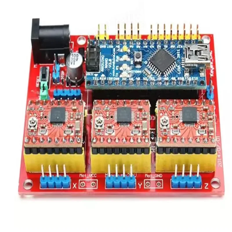 3DPrinter CNC shield v4Engraving machine kit Expansion board A4988Driver board