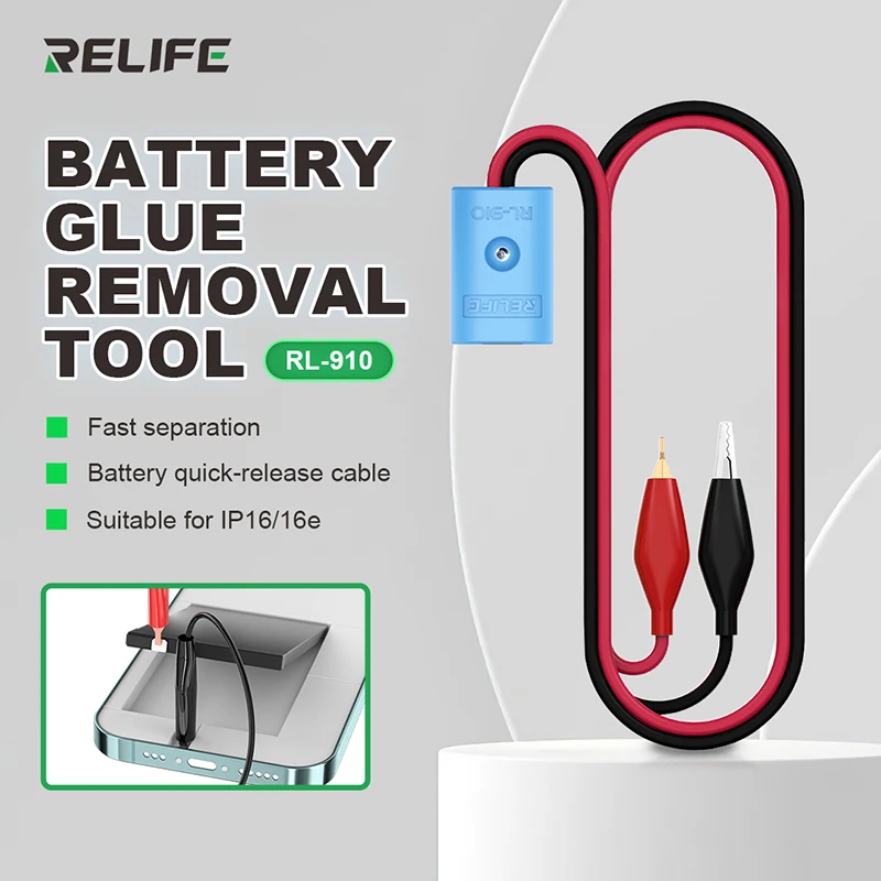 

RELIFE RL-910 Battery Glue Removal Tool Fast Separation Suitable for IP16 Series Battery Gule Removal Repair Tools
