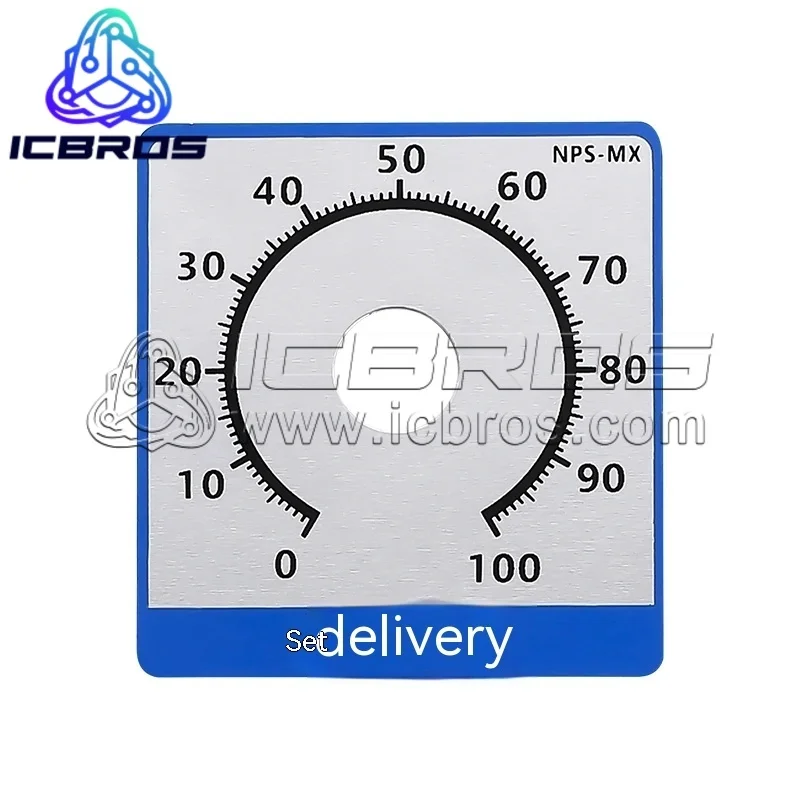 The 0-100 Potentiometer Digital Dial Square Scale Is Suitable For Potentiometers Such As WTH118 And RV24