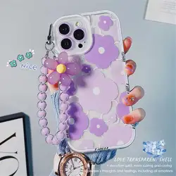 Sakura Flower Bear Pendant For Oppo A12 A16 A5 A9 A15 A5S A57 A7 A32 A54 A53 A55 A5S A52 A72 A74 A58 A77 A17 A78 A94 A93 Cover