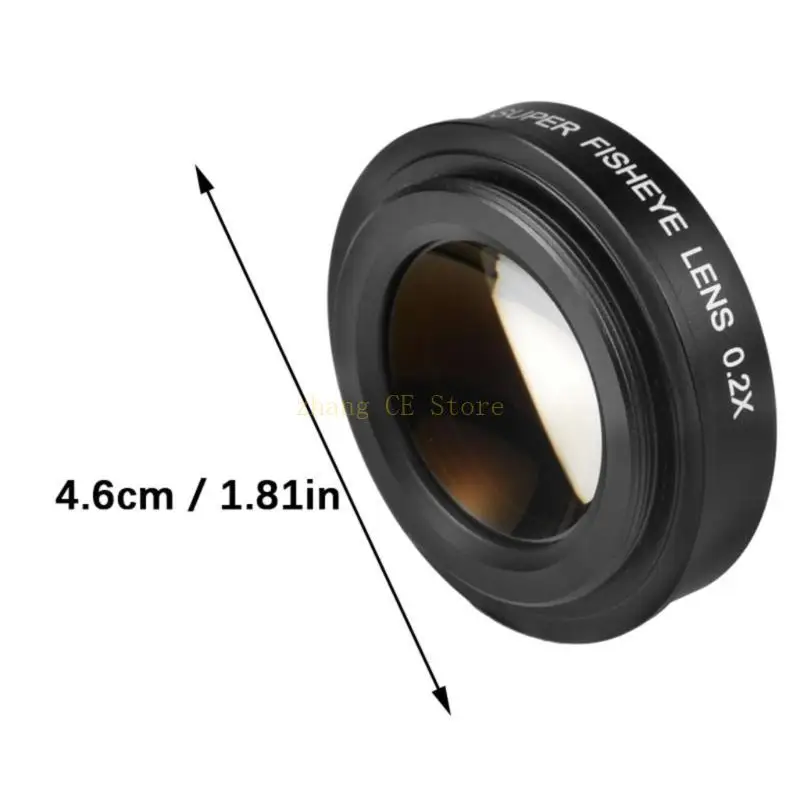 عدسة عين السمكة ذات زاوية واسعة M5TD مقاس 37 مم للتركيب لمنظور سينمائي في الأماكن الضيقة في الهواء الطلق