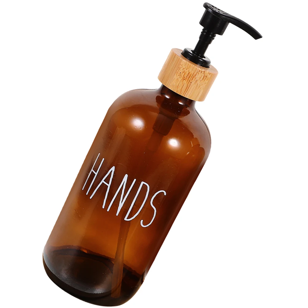 

500ml Refillable Soap Dispenser Pump Bottle Glass Liquid Hand Soap for Kitchen Sink Bathroom Compact Smooth Design